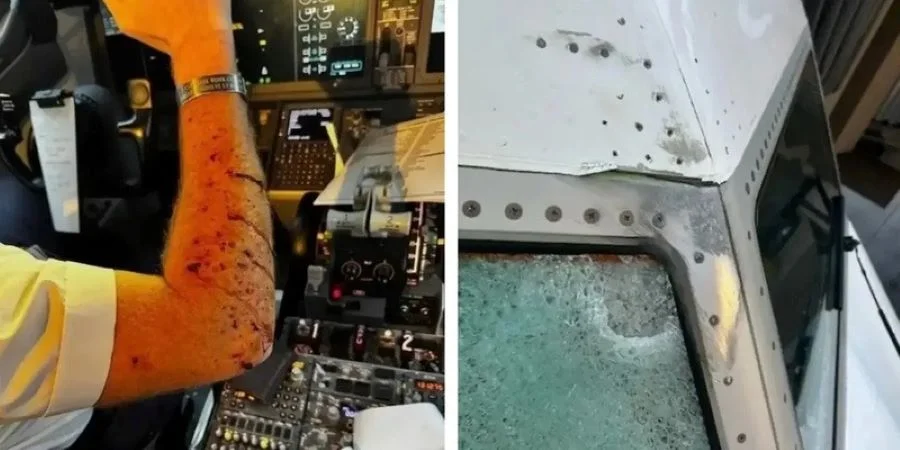 В США расследуют загадочное столкновение пассажирского самолета с неопознанным объектом