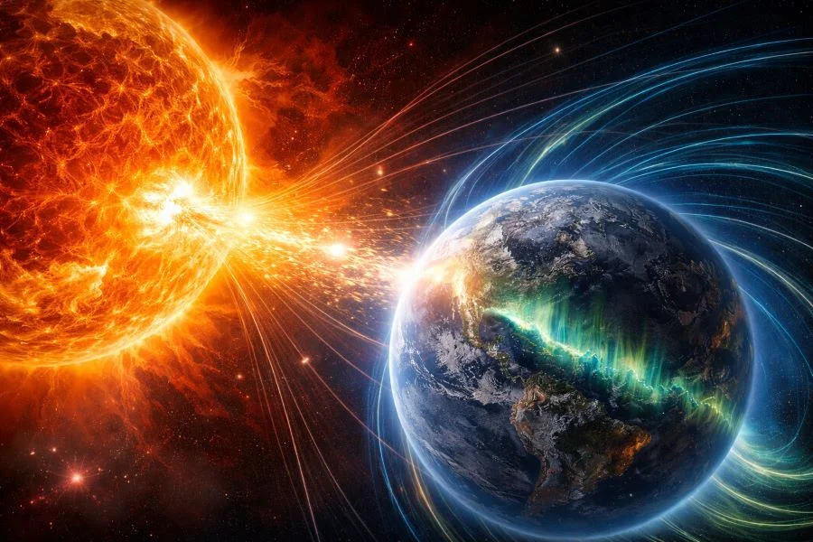 Магнитная буря сегодня, 16 апреля 2026 года: солнечный выброс добрался до Земли. Детальный прогноз и советы метеозависимым
