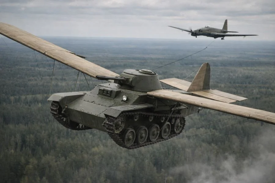 Бронепоезд с крыльями: зачем советские инженеры заставили многотонный танк летать?