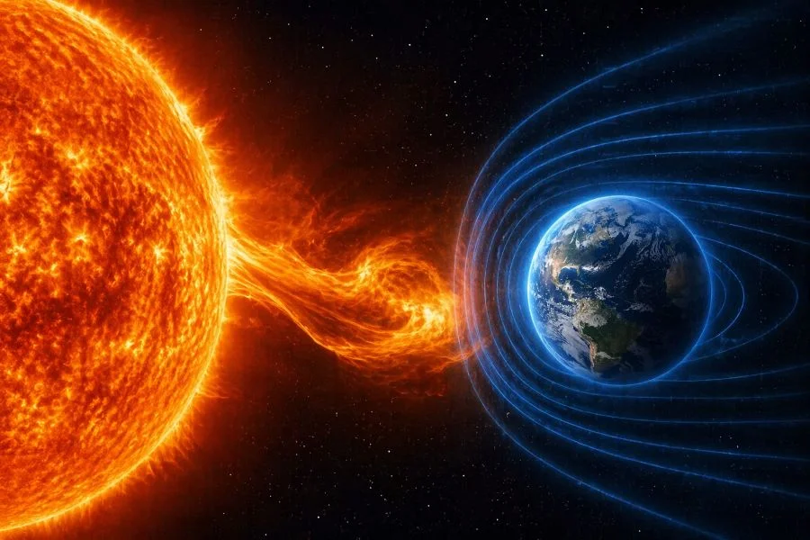Магнитная буря 21 апреля 2026 года: два пика геоударов и напряжённый день для метеочувствительных россиян