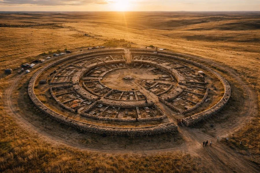 Русская Троя посреди степи: что за таинственная цивилизация построила идеальный город-спираль?