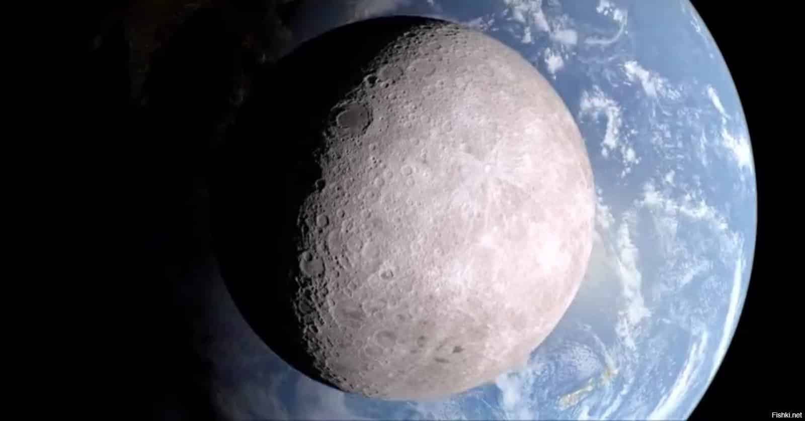Луна - спутник Земли всегда повернута только одной стороной