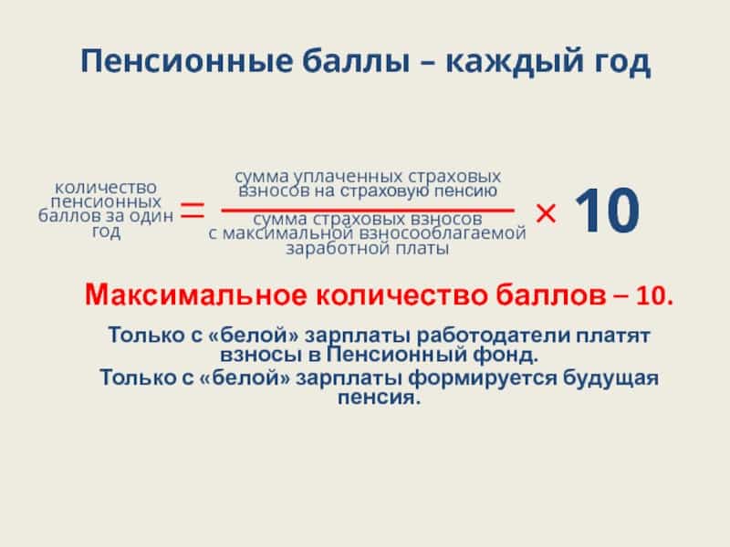Особенности начисления страховых пенсионных баллов в России в 2021 году